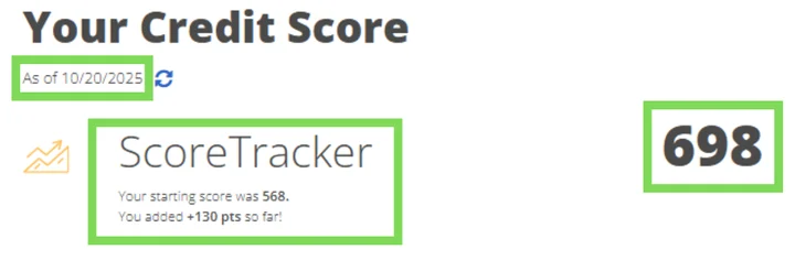 Bao's credit report result