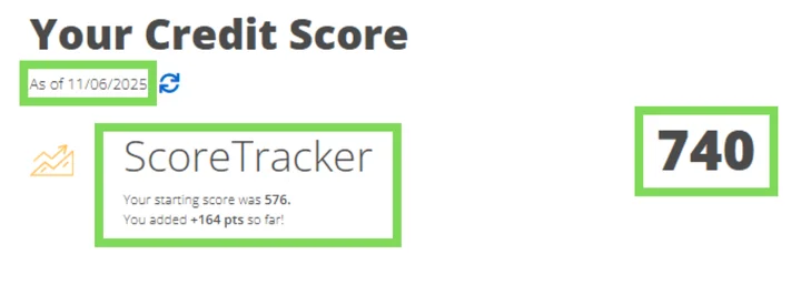 Christian's credit report result