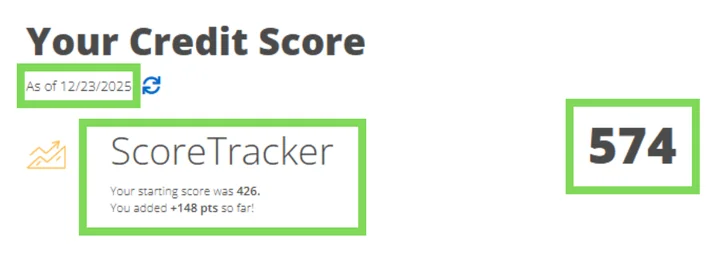 Jordan's credit report result