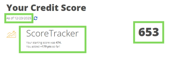 Michael's credit report result