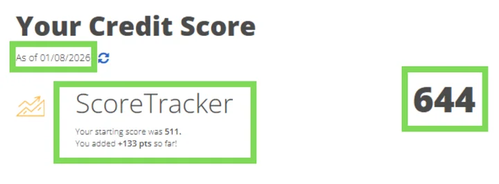 Donald's credit report result