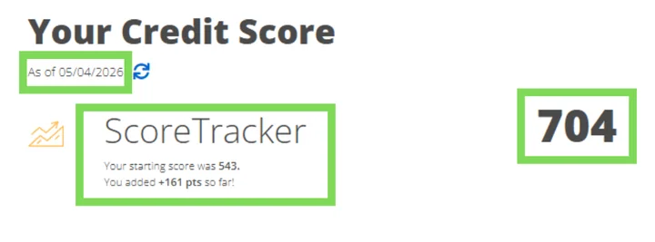 Marvyn's credit report result