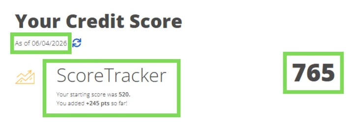 Raphael's credit report result