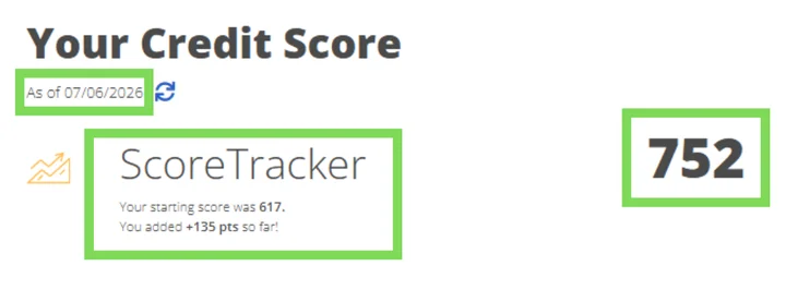 Paul's credit report result